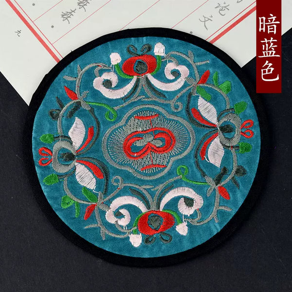 Ethnic Style Embroidery Coaster Characteristics Handicrafts Small Gifts