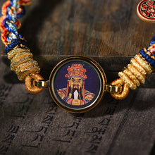 Load image into Gallery viewer, Hand-woven Tibetan Famous Style Zakiram Thangka God of Wealth Hand Rope Men&#39;s and Women&#39;s Bracelets Retro