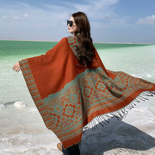 Load image into Gallery viewer, Bohemian Shawl, Exotic Cape Female Fashion Photography Ethnic Style Scarf