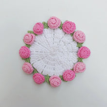 Load image into Gallery viewer, Hand Crocheted Wool Lily of The Valley Coaster Thermal Insulation Pad Small Bouquet for Girls Gifts
