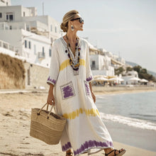 Load image into Gallery viewer, Summer Elegant Large Size Printing Long Pendulum Dress