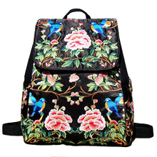 Load image into Gallery viewer, Ethnic Embroidered Backpack Ladies New Large-capacity Canvas Travel Bag Fashion Backpack