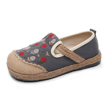 Load image into Gallery viewer, New Women&#39;s Embroidered Linen Flat Shoes