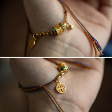 Load image into Gallery viewer, The Six Syllable Mantra Good Luck Beads Woven Hand Rope Tibetan Bracelet