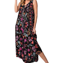 Load image into Gallery viewer, Summer New Women&#39;s Retro Print Loose Sleeveless jumpsuit