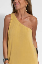 Load image into Gallery viewer, Summer New Single Shoulder Split Solid Color Fashion Tank Top Dress