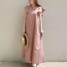 Load image into Gallery viewer, New Sleeveless Long Loose Slim Dress Simple and Elegant Solid Color Long Dress