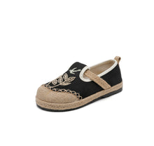 Load image into Gallery viewer, Ethnic Style Embroidered Cloth Shoes, New Hand-embroidered Linen Shoes, Soft-soled Breathable Woven Women's Shoes
