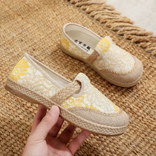 Load image into Gallery viewer, New Ethnic Style Lazy Fisherman Shoes Linen Comfortable Breathable Women's Shoes Retro Style Soft Sole Cloth Shoes