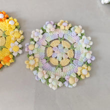Load image into Gallery viewer, Hand Crocheted Wool Lily of The Valley Coaster Thermal Insulation Pad Small Bouquet for Girls Gifts