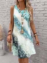 Load image into Gallery viewer, 2025 Summer Women's Dresses Beach Casual Style Sleeveless Dresses Floral Printed Round Neck Dresses Loose With Pockets Dresses