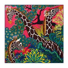 Load image into Gallery viewer, 90cm Three Giraffes Brand Hijab Scarf Women Bandana Handmade Curled Twill Silk Square Scarf Luxury Foulard Head Scarves Shawl