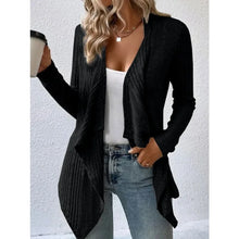 Load image into Gallery viewer, Autumn/Winter New Women's Cardigan Top Solid Color Casual Fashionable Loose Long Sleeve Knitted Sweater Jacket