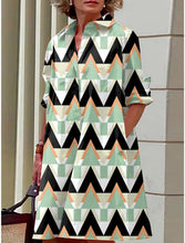 Load image into Gallery viewer, S-5Xl Summer Shirt Dress White Blue Evening Vintage Dresses Party Extra Long Women\'s Loose Gowns Only Celadon Printed Gowns