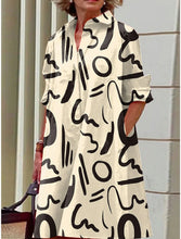 Load image into Gallery viewer, S-5Xl Summer Shirt Dress White Blue Evening Vintage Dresses Party Extra Long Women\'s Loose Gowns Only Celadon Printed Gowns