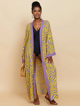 Load image into Gallery viewer, 2026 Women Swimsuit Beach Cover Up dress Sleeve Kaftan Beach Tunic Long Pareos Bikinis Cover ups Summer Robe Plage Beachwear