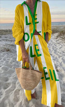 Load image into Gallery viewer, Fashion Print Beach Holiday 2-Piece Set Women Spring Summer Long Sleeve Shirt Top + Wide Legs Women's Oversized Two-Piece Outfit