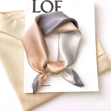 Load image into Gallery viewer, 2025 New 100% Pure Silk Scarf Women Neck Hair Foulard Bandana Square Small Headband Hijab Print Poncho Scarves Pashmina