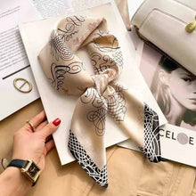 Load image into Gallery viewer, 70cm Leopard Print Silk Square Scarf for Women Satin Shawl Fashion Wraps Neckerchief Female Hair Bands Ribbon Headband Bandana
