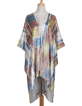 Load image into Gallery viewer, WeHello Bohemian burnt plush kimono Women&#39;s long Purple Tassel Beach Cover-up  Holiday Casual Cardigan Shawl JYPF-20