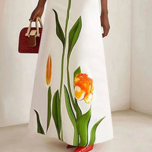 Load image into Gallery viewer, Gymystars Summer Evening Dresses Elegant Party Dresses 2026 Fashion Boat Neck Flower Print Luxurious Holiday Dress Trend Clothes