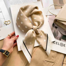 Load image into Gallery viewer, 70cm Leopard Print Silk Square Scarf for Women Satin Shawl Fashion Wraps Neckerchief Female Hair Bands Ribbon Headband Bandana