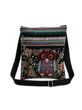 Load image into Gallery viewer, Fashion Trend Owl Pattern Woven Embroidery Crossbody Ethnic Ladies Shoulder Bag For Women