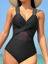 Load image into Gallery viewer, 2026 Plain Ruched Swimsuit Women One Piece Ring Link Swimwear Female Bathers Bathing Swimming Swim Bodysuit Summer Beachwear