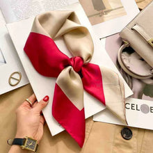Load image into Gallery viewer, 70cm Leopard Print Silk Square Scarf for Women Satin Shawl Fashion Wraps Neckerchief Female Hair Bands Ribbon Headband Bandana