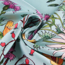 Load image into Gallery viewer, Silk Scarf Women Floral Printed Square Scarves Head Echarpes Silk Foulards Femme Wraps Beach Shawls Bandana Lady Hijabs 90CM