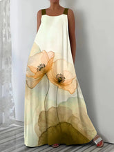 Load image into Gallery viewer, Plus Size Spring and Summer Hot Sale Casual Vacation Print Suspender Pocket Dress