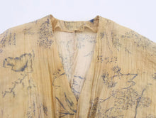 Load image into Gallery viewer, Women&#39;s Summer 2025 New European and American Fashion Style V-neck Bat Sleeve Loose Printed Top