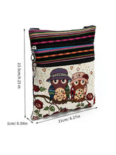 Load image into Gallery viewer, Fashion Trend Owl Pattern Woven Embroidery Crossbody Ethnic Ladies Shoulder Bag For Women
