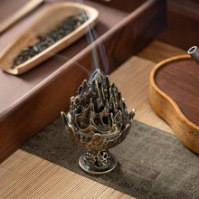 Load image into Gallery viewer, Boshan Incense Burner, Tabletop Ornament, Home Office Decor Collectible, Creative Portable Small Home Burner