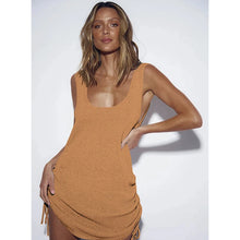 Load image into Gallery viewer, New White Crochet Tunic Sexy See Through Hollow Out Mesh Dress Women Sexy BeachWear Solid Bikini Beach Cover Up