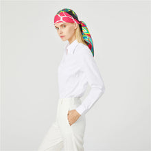 Load image into Gallery viewer, 90cm Three Giraffes Brand Hijab Scarf Women Bandana Handmade Curled Twill Silk Square Scarf Luxury Foulard Head Scarves Shawl