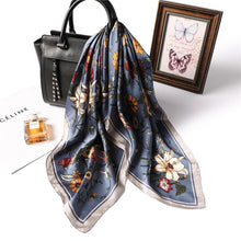 Load image into Gallery viewer, Luxury New Printed Scarves Women's Silk Scarf Spring and Summer Floral Decorations Small Neckties Hairbands Bags Wholesale