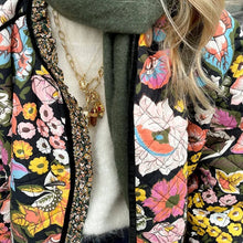 Load image into Gallery viewer, Vintage Floral Flower Printed Cotton Coat Women Fleece Thick Warm Long Sleeve Quilted Jacket Autumn Winter Women's Clothing