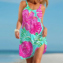 Load image into Gallery viewer, Ethnic Style Women's Slip Dress Bohemain Beach Skirt Summer Woman Casual Clothing Daily Wear Loose Dresses Lady Cool Holiday Top