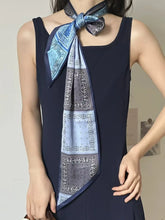 Load image into Gallery viewer, New Long Silk Scarf Women Luxury Paisley Print Headband Soft Satin Scarves Hands Bag Ribbon Foulard Hijab Neckerchief Headband