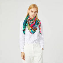 Load image into Gallery viewer, 90cm Three Giraffes Brand Hijab Scarf Women Bandana Handmade Curled Twill Silk Square Scarf Luxury Foulard Head Scarves Shawl
