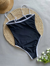 Load image into Gallery viewer, Vintage One Piece Swimsuit Retro Swimwear Women&#39;s Swimsuit Bandeau Bathing Suit Beachwear Monokini Female Swimming Suits