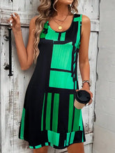 Load image into Gallery viewer, Spring&amp;Summer Women's Geometric Pattern Sleeveless Dress For Summer Vacation,dresses for women summer，Women Bohemia Midi Dresses