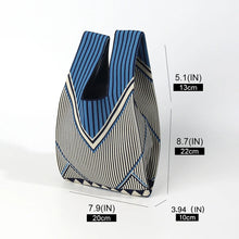 Load image into Gallery viewer, Simple and Casual High-End Knitted Handbag, Suitable for Various Occasions, Versatile for All Seasons, Soft, Breathable, Foldable, Durable, Reusable, Eco-Friendly, Can Hold a Phone, Keys, Water Bottle, Etc., Meets Daily Commuting, Shopping, and Other Need