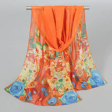Load image into Gallery viewer, Ethnic New Chiffon Scarf For Women Summer Print Thin Sunscreen Scarves Soft Shawl Foulard Viscose Autumn Female Wrap Shawls