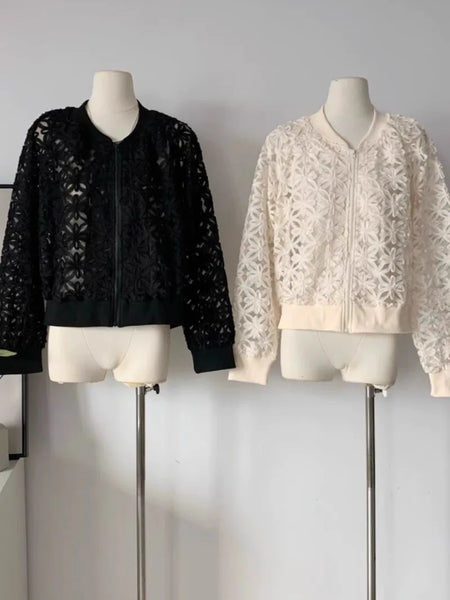 3d Embroidery Outerwears Korean Loose Ropa Mujer Long Sleeve Jacket Trendy Chaquetas Spring Summer Sun Protection Women Jackets