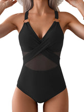 Load image into Gallery viewer, 2026 Plain Ruched Swimsuit Women One Piece Ring Link Swimwear Female Bathers Bathing Swimming Swim Bodysuit Summer Beachwear