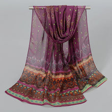 Load image into Gallery viewer, Ethnic New Chiffon Scarf For Women Summer Print Thin Sunscreen Scarves Soft Shawl Foulard Viscose Autumn Female Wrap Shawls