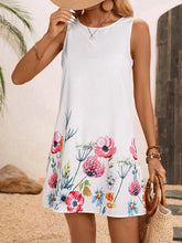 Load image into Gallery viewer, 2025 Summer Women's Dresses Beach Casual Style Sleeveless Dresses Floral Printed Round Neck Dresses Loose With Pockets Dresses