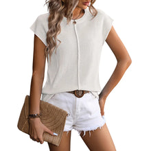 Load image into Gallery viewer, Solid Casual Loose Blouses For Women Fashion 2024 Summer Vintage Women&#39;s Oversized Shirts And Blouses Elegant Youth Female Tops